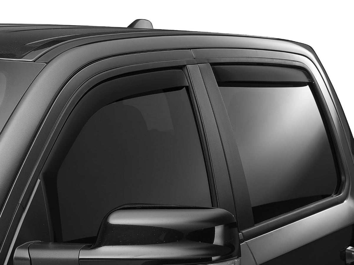 WeatherTech Seitenscheiben-Windabweiser für Dodge Ram Truck, vorne und hinten, mattschwarz