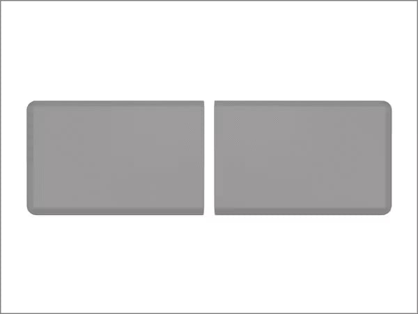 ComfortMat Connect in Grau, Endmatten 24" x 36" Carbonfaser-Optik (2 Stück, verpackt)
