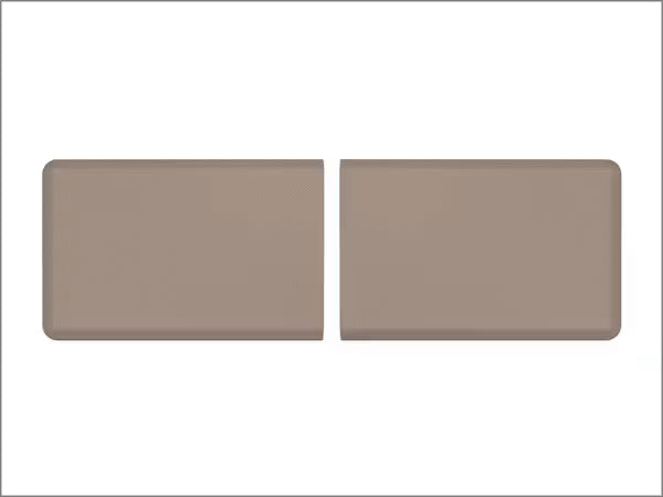 ComfortMat Connect in Beige, Endmatten 24" x 36" Carbonfaser-Optik (2 Stück, verpackt)