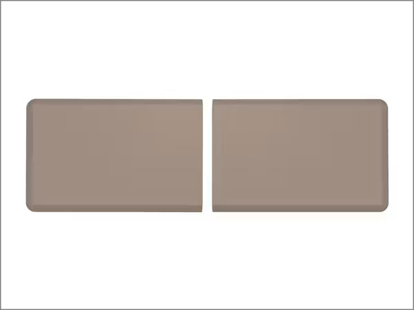 ComfortMat Connect in Beige, Endmatten 24" x 36" Stein-Optik (2 Stück, verpackt)