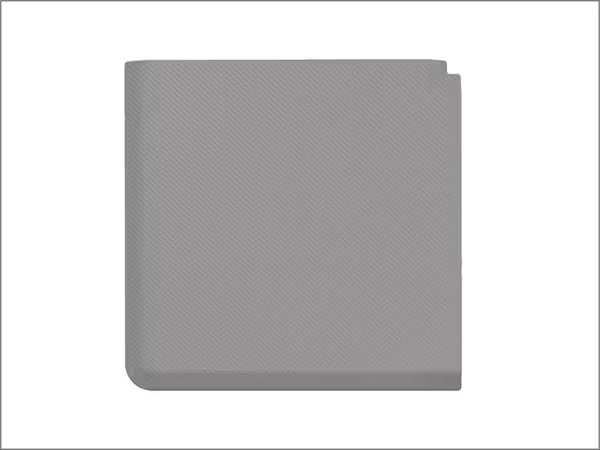 ComfortMat Connect in Grau, Eckmatte 25" x 25" Carbonfaser-Optik (einzeln verpackt)