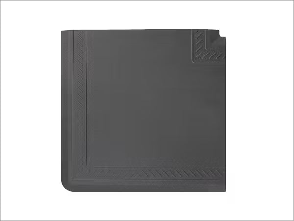 ComfortMat Connect in Schwarz, Eckmatte 25" x 25" Mit Rand (einzeln verpackt)